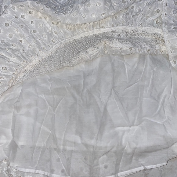 ‼️SALE‼️Anthropologie Leifnotes Mallorca White Eyelet Dress - Picture 9 of 14